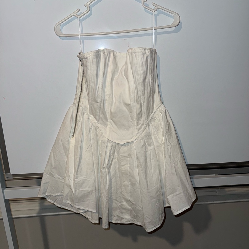 White Strapless Dress